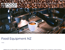 Tablet Screenshot of foodequipment.co.nz